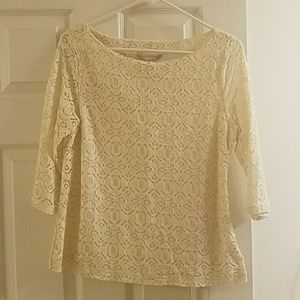 Banana Republic Lace Shirt NWT